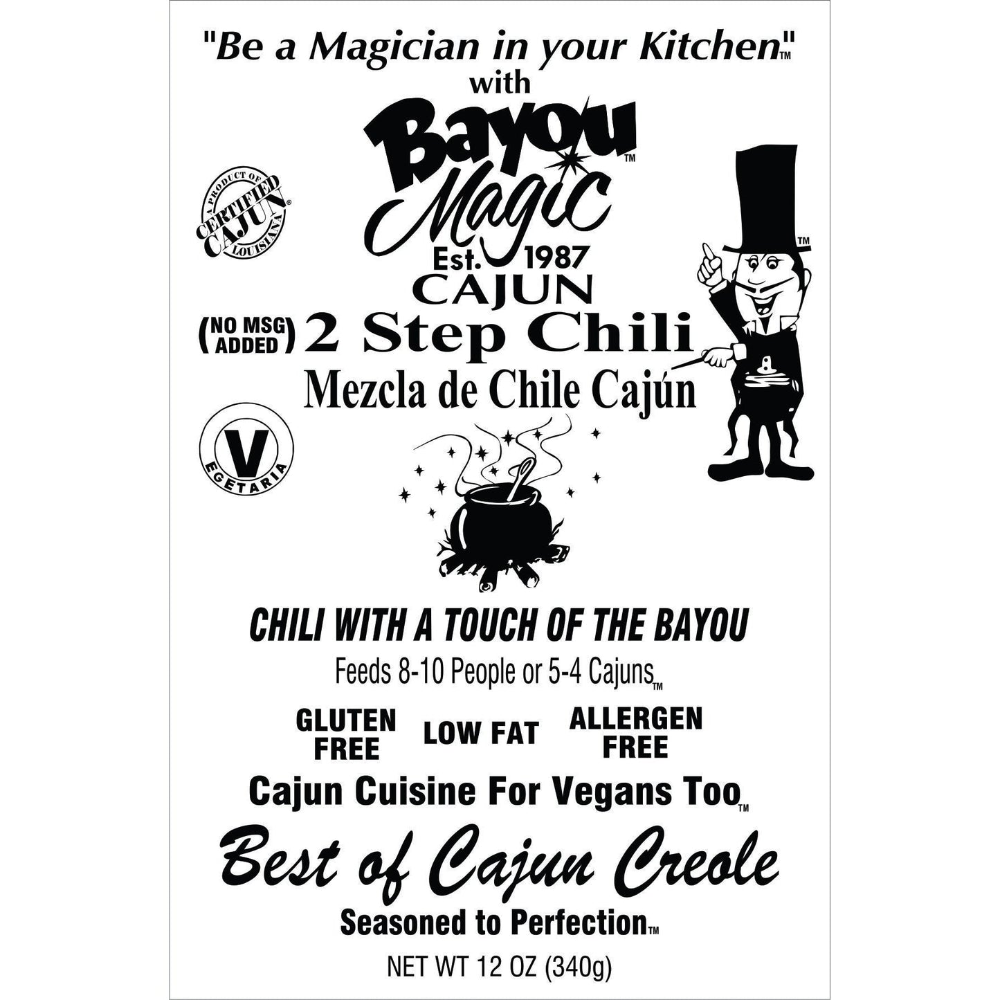 Bayou Magic Cajun 2-Step Chili Mix-Bayou Magic