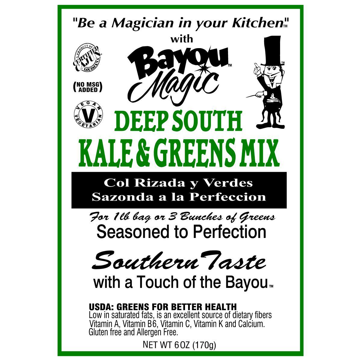 Bayou Magic Deep South Kale & Greens Mix-Bayou Magic