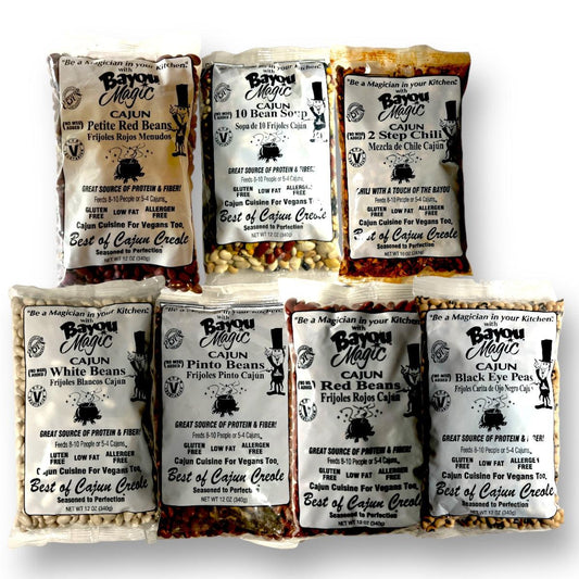 Bayou Magic Healthy-7 Cajun Bean Sampler-Bayou Magic