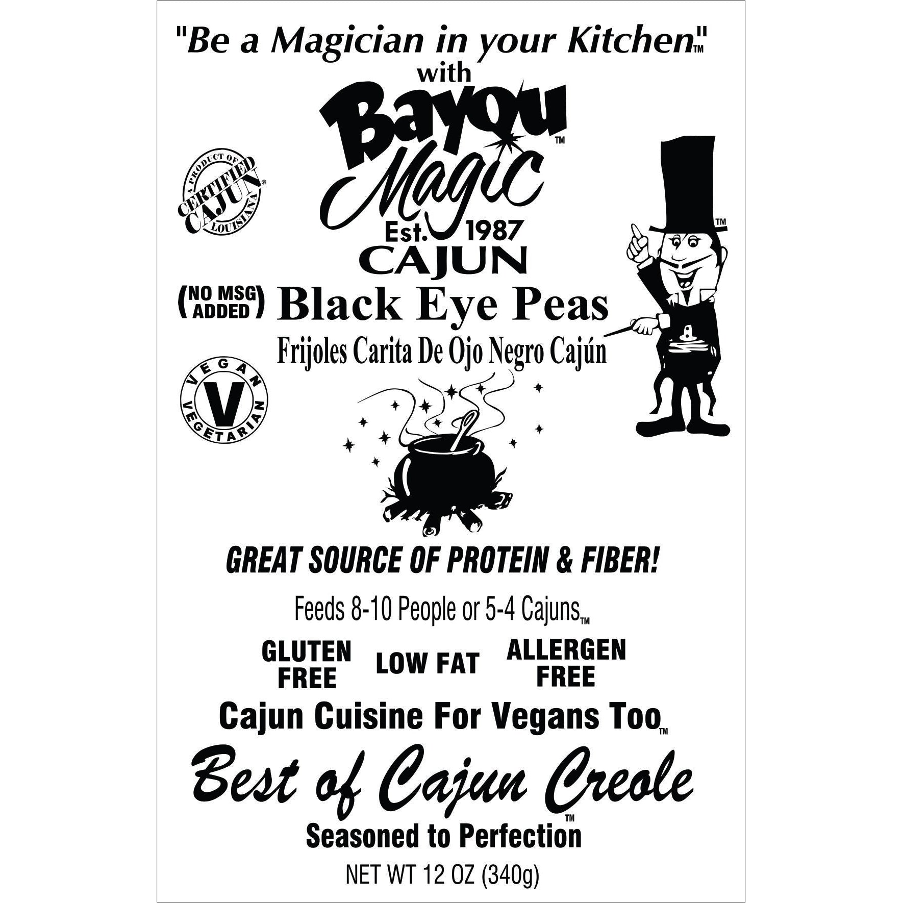 Bayou Magic Cajun Black Eye Peas-Bayou Magic